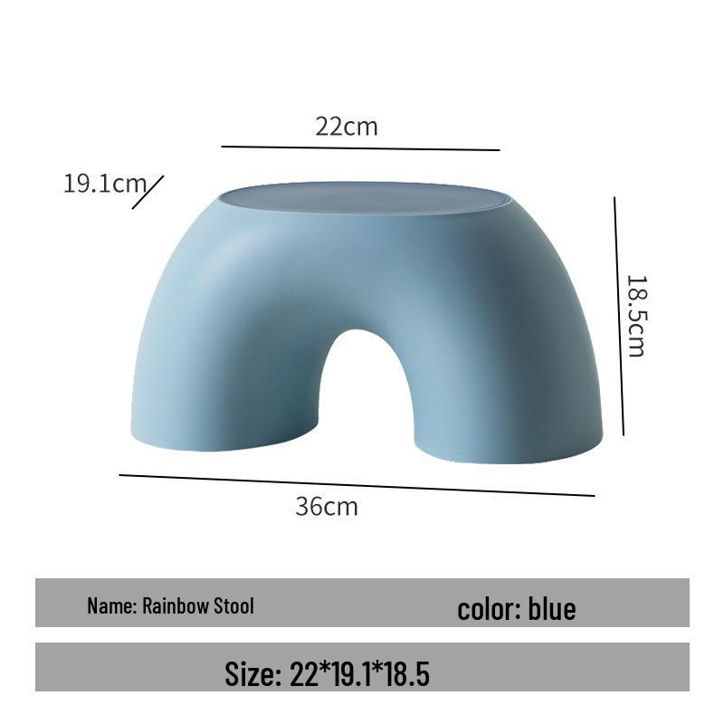 Plastic Stool for Kitchen, Living Room, Bathroom, or Kids' Room - Versatile and Sturdy for Household Use