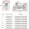 Motorcycle Cover Waterproof All Season Dustproof UV Protective Outdoor Indoor Scooter 210D 420D Wear-resistant Fabric