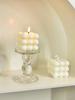 White Cube Aromatherapy Candle Romantic Atmosphere Desktop Home Decoration Creative Handmade Gift Aromatherapy Candle