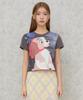 WAIKEI Lady And The Tramp_Printed Short Sleeve T-Shirt Charcoal