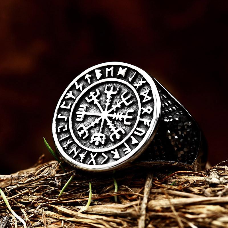 Beier Fashion Viking Rune Pattern Bear Claw Celtic Knot Ring Stainless Steel Mens Punk Jewelry BR8-739 7