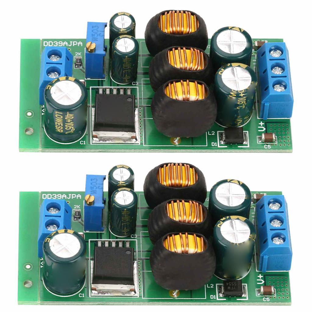 2 Pcs Step Up Down Module 20W DC to DC 3.6 30V to 3 30V Adjustable Step Up Down Converter Board with Terminal