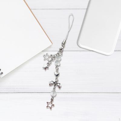 Phone Charm Strap Lovely Keychains Hanging Ornament Cartoon Bow Keychain for Girls Kids
