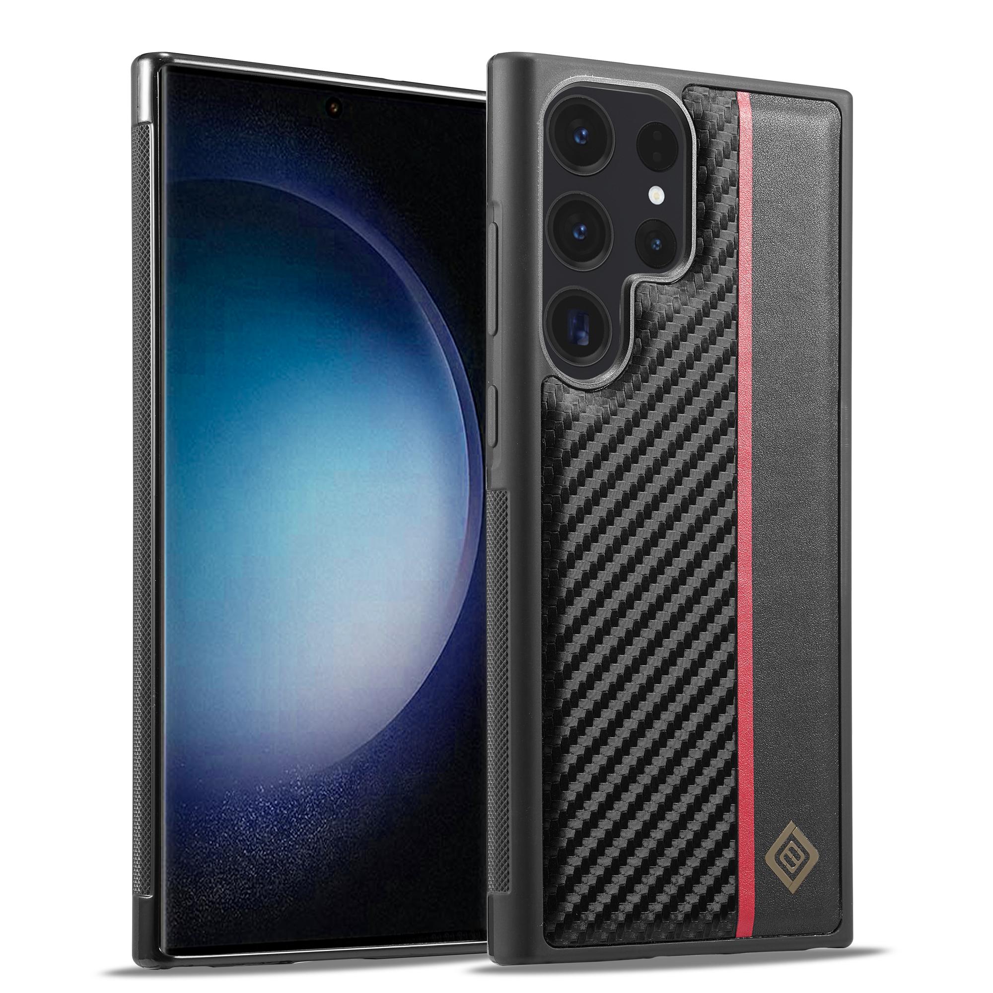 

Кожаный чехол из углеродного волокна для Samsung Galaxy S24 Ultra S23 S22 S21 FE + A15 A35 A55 A14 A24 A34 A54 A13 A33 A53 противоударный чехол Samsung A34 чёрный