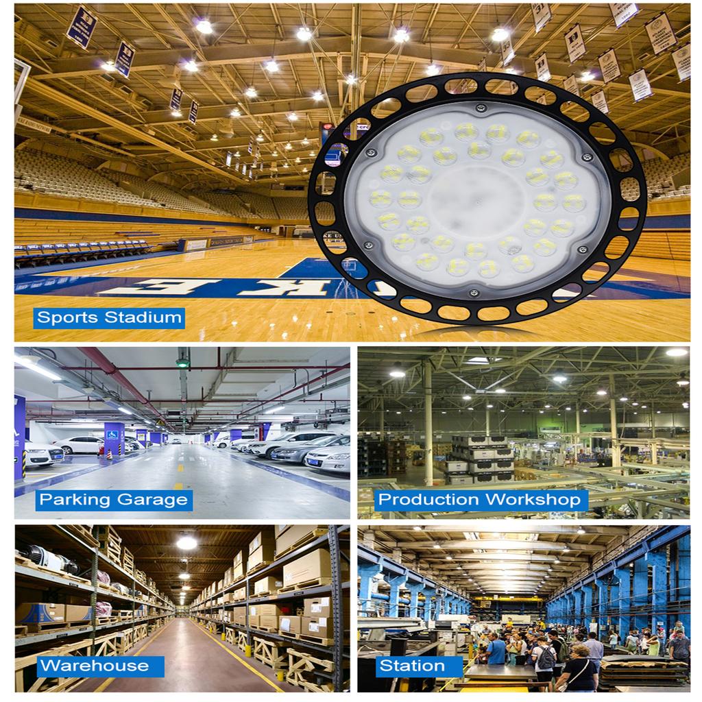 Ufo Led High Bay Light 100w 150w 200w Ac220v Waterproof Super Bright Energy Saving Warehouse Garage Lamp