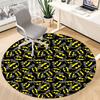1pc Batman Signal Pattern Office Round Area Rug, Under Office Chairs Bedroom Living Room Home Decor, Room Deco, Available in Various Sizes055