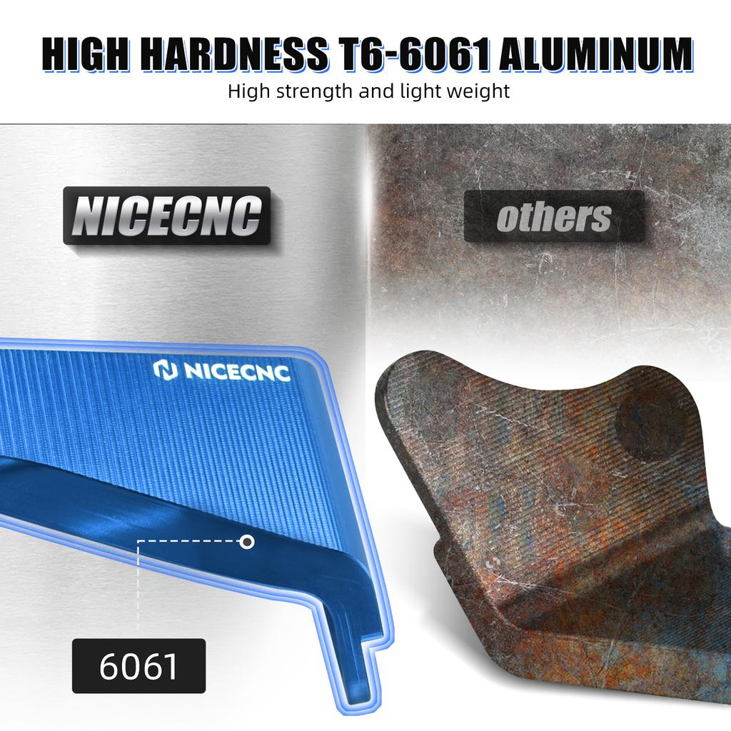 NICECNC ATV Upgraded Engine Stays Brackets for Yamaha Raptor 700 700R 2008-2024 T6-6061 Aluminum ATV 700 Raptor Engine Mount