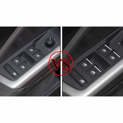For Honda CRV CR-V Fit City Accord Jade HRV HR-V Window Lift Buttons Sequins Trim 7Pcs Decorative Sticker Interior Accessories