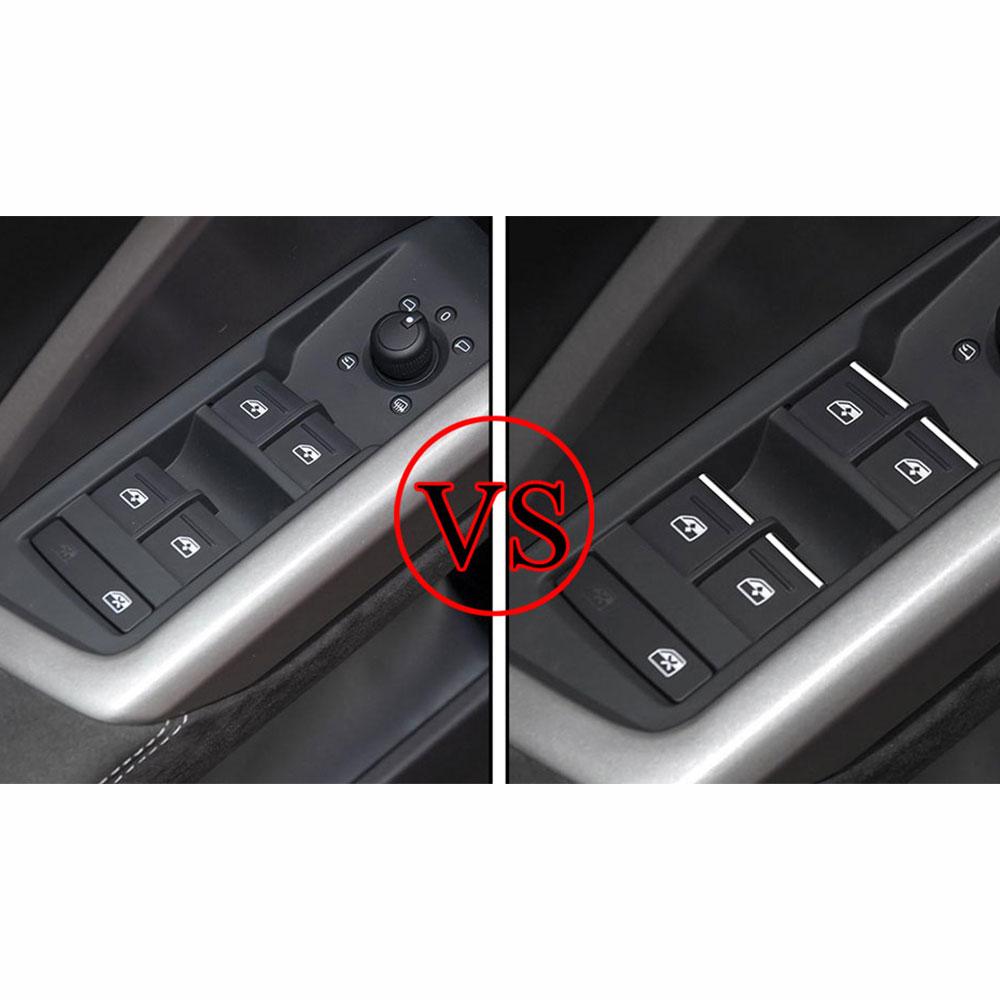 For Honda CRV CR-V Fit City Accord Jade HRV HR-V Window Lift Buttons Sequins Trim 7Pcs Decorative Sticker Interior Accessories