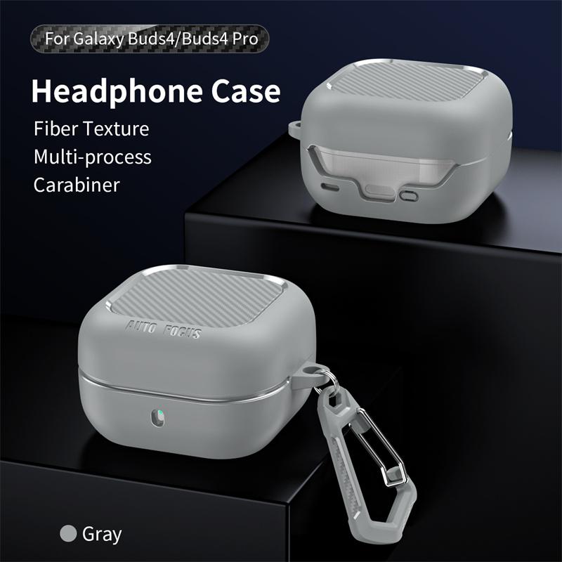 Protective Case For Samsung Galaxy Buds 4 Pro Cover Earbuds Accessories Shockproof Keychain Bags Coque Capa Funda