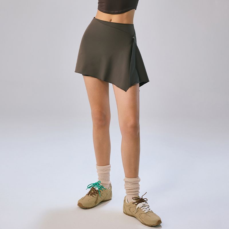 

Mitaogirl Fitness Pants Fancy Yoga Clothes High Waist Hip Lift Slimming Bootcut Pants Pilates Sports Suit Ebony Brown [Short Culottes]] L