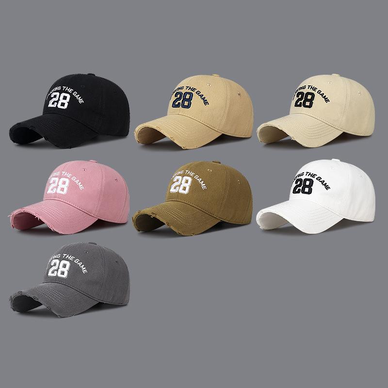 Men Women Embroidered Digital Caps Spring Summer Sunshade Couple's Snapback Hat Sun Visor Hats Fishing Hat Peak Cap
