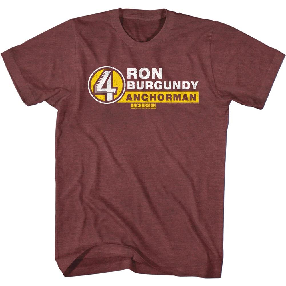 Anchorman Channel 4 News Ron Burgundy Anchorman Men s T Shirt Movie Merch 3XL