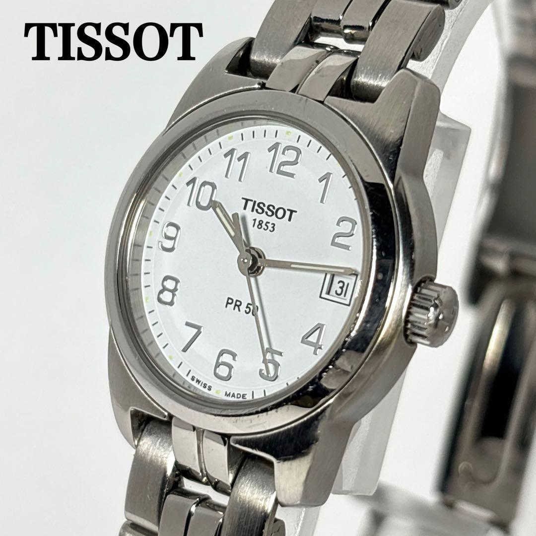 Used [New battery operation] TISSOT PR50 ladies watch date quartz