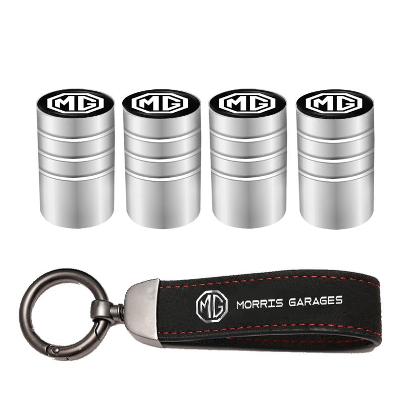 Auto Reifen Felgen Ventilkappen Abdeckung Wildleder Auto Schlüsselanhänger Ring Schlüsselanhänger Für Morris Garages MG ZS 5 7 6 Cyberster MG4 EV ES5 HS ONE GT