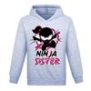 Cute Game NINJA KIDZ Hoodie Pullover Boys Girls Cartoon 3D Printed Sweatshirts Child Anime Casual Long Sleeve Tops