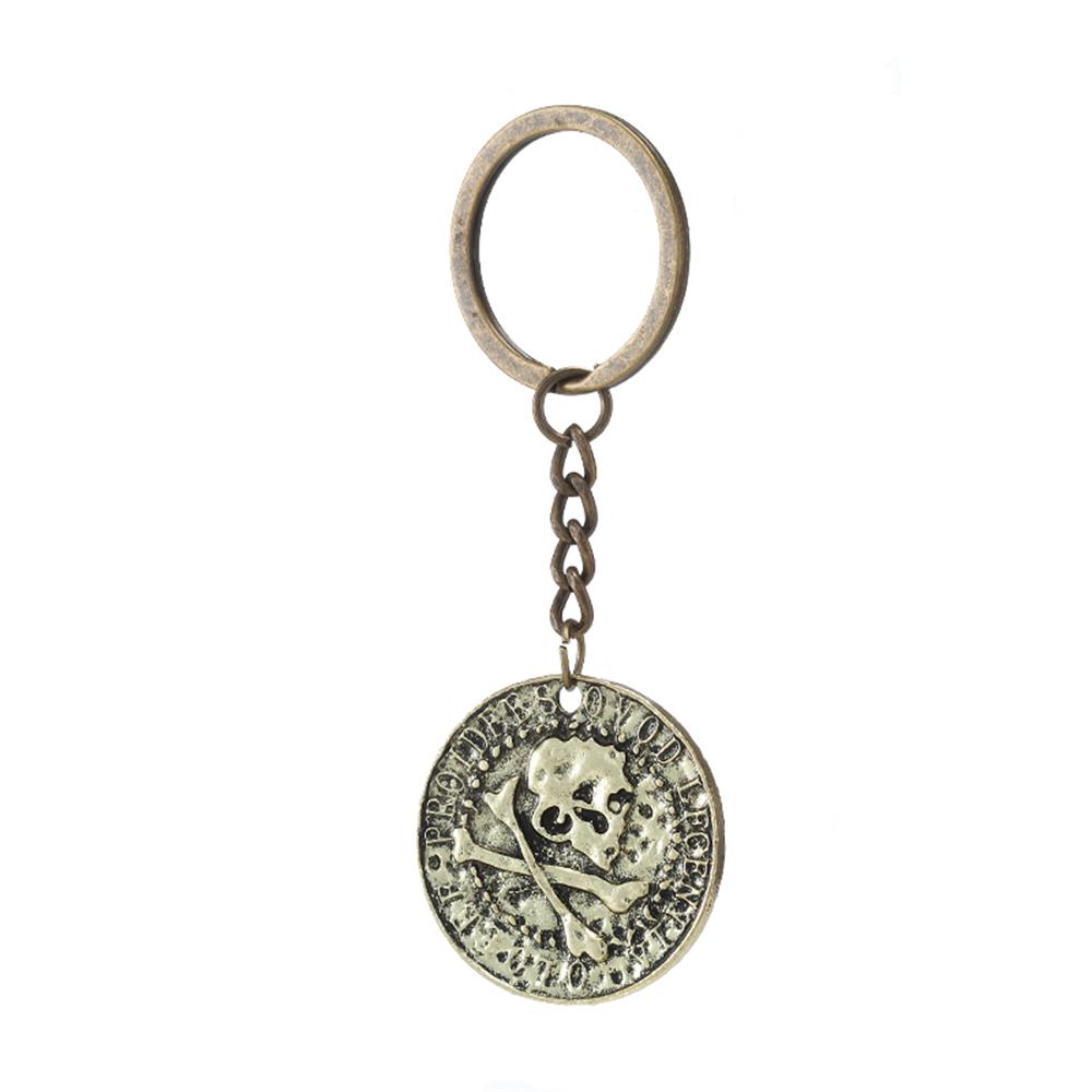 Fashion Uncharted 4 Drake Skull Necklace Mens Game Jewelry Leather Rope Cord Chain Charm Pendant Keychain Gifts