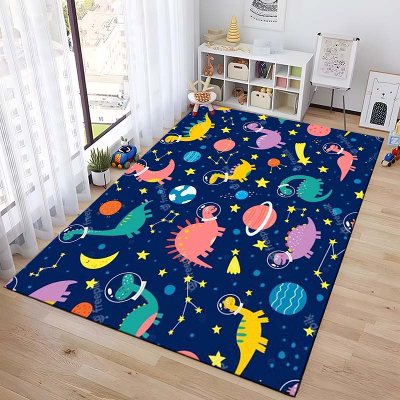 15 Size Cartoon Dinosaur Space Cute Dino Children Area Rug,Carpet for Living Room Bedroom Sofa Doormat Decoration Floor Mat Cool