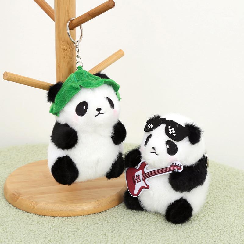 Panda Plush Toy Keychain For Bags And Gifts With Soft Pp Cotton Filling And Animal Design