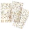 3Sheets Self Adhesive Gold Letter Stickers Waterproof Stationery Stickers  Journal Decoration