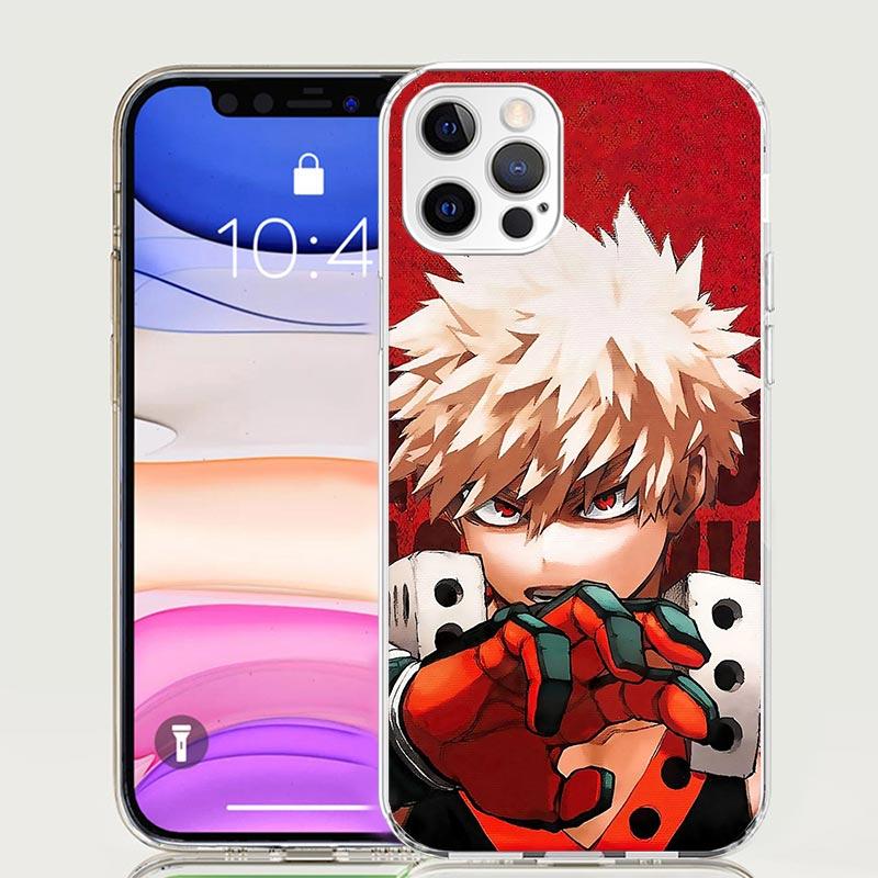 Bakugou Katsuki MHA My Hero Phone Case For iPhone 17 Air 16 15 Plus 11 14 Pro Max 13 Mini 12 7 8 + SE Pattern Art Customized Cov