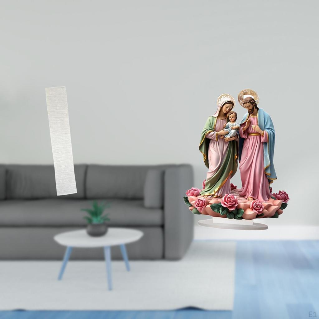 Living Room Standing Lamp Light Cover Lampshade with 2D Acrylic Desktop Decor DIY Unique Tabletop