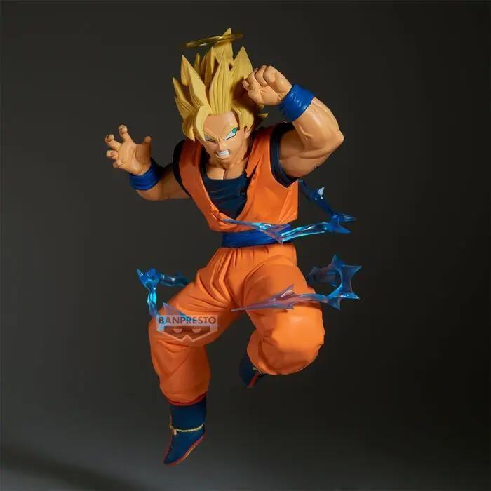 Figurine - BANDAI - Match Makers Super Saiyan 2 Son Goku (vs Majin Vegeta) - Dragon Ball Z - orange/bleu - Pose épique