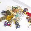 Crystal Stone Bear Pendant With Natural Gemstones For Car Keychain And Gift Use