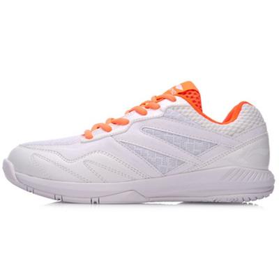 Li Ning Poseidon Stitching Shock Absorption Wear Resistant Low Top Badminton Shoes Women Sneaker White AYTN044-4