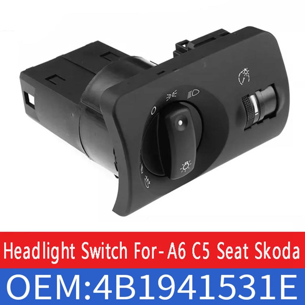 Headlight Switch Fog Lamp Control Switch for A6 C5 Seat Skoda 4B1941531E
