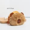 Creative Capybara Anime Plush Coin Purse  Kawaii Mini Coin Purse Round Cartoon Bags Pendant Headphone Organizer