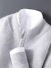 Men's 12-Gauge Zipper Sweater with Half-High Collar - Versatile Knitwear for Autumn/Winter Commute