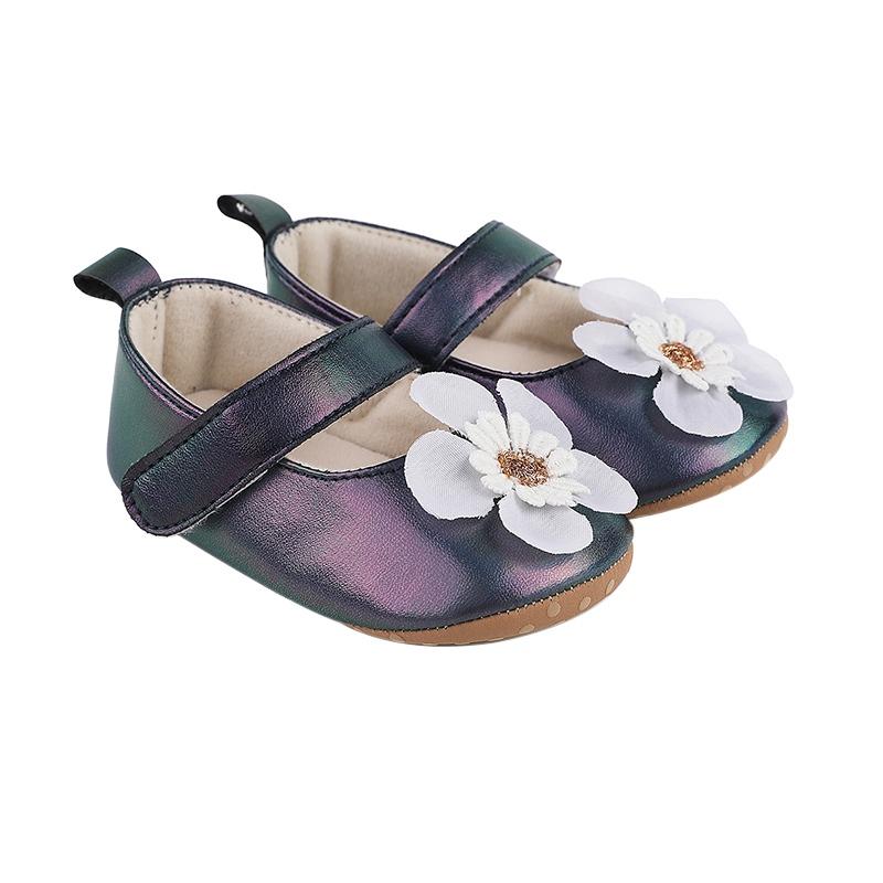 Kleinkind Baby Blütenblatt Dekoration Flache Rutschfeste Schuhe Lässig Weich Bequem Erste Lauflernschuhe