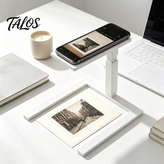 Durable PLA Phone Stand Foldable Mobile Holder, Adjustable Desktop for Cell Phones, Lightweight Desk Holder Portable Cradle Streaming Video
