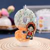 One Piece Digital Candle 0-9 - Double Color Cartoon Beads Birthday Party Decorative Cake Candle Accessories Gift