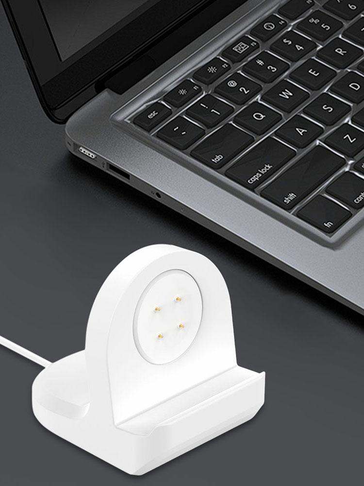 Desktop Dock Charger Adapter Stand Holder Silicone Non-Slip Charger Stand for Google Pixel Watch 3 41mm 45mm for Fitbit Ace LTE