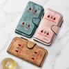 Christmas Decorative Printed Long Wallet Multifunctional Portable Coin Purse With Clasp Large Capacity Clutch Bag Suitable For Daily Commuting Fun