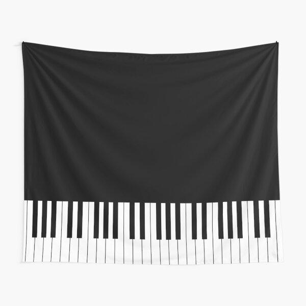 Piano Keys Tapestry Creative Musical Notes Tapesrties Decor Living Room Bedroom Wall Hangings Art Black and White Tapestry
