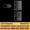 Tpu Car Door Center Console Media Dashboard Navigation Anti-Scratch Protector Film Car Accessories For Mg All New Rx5