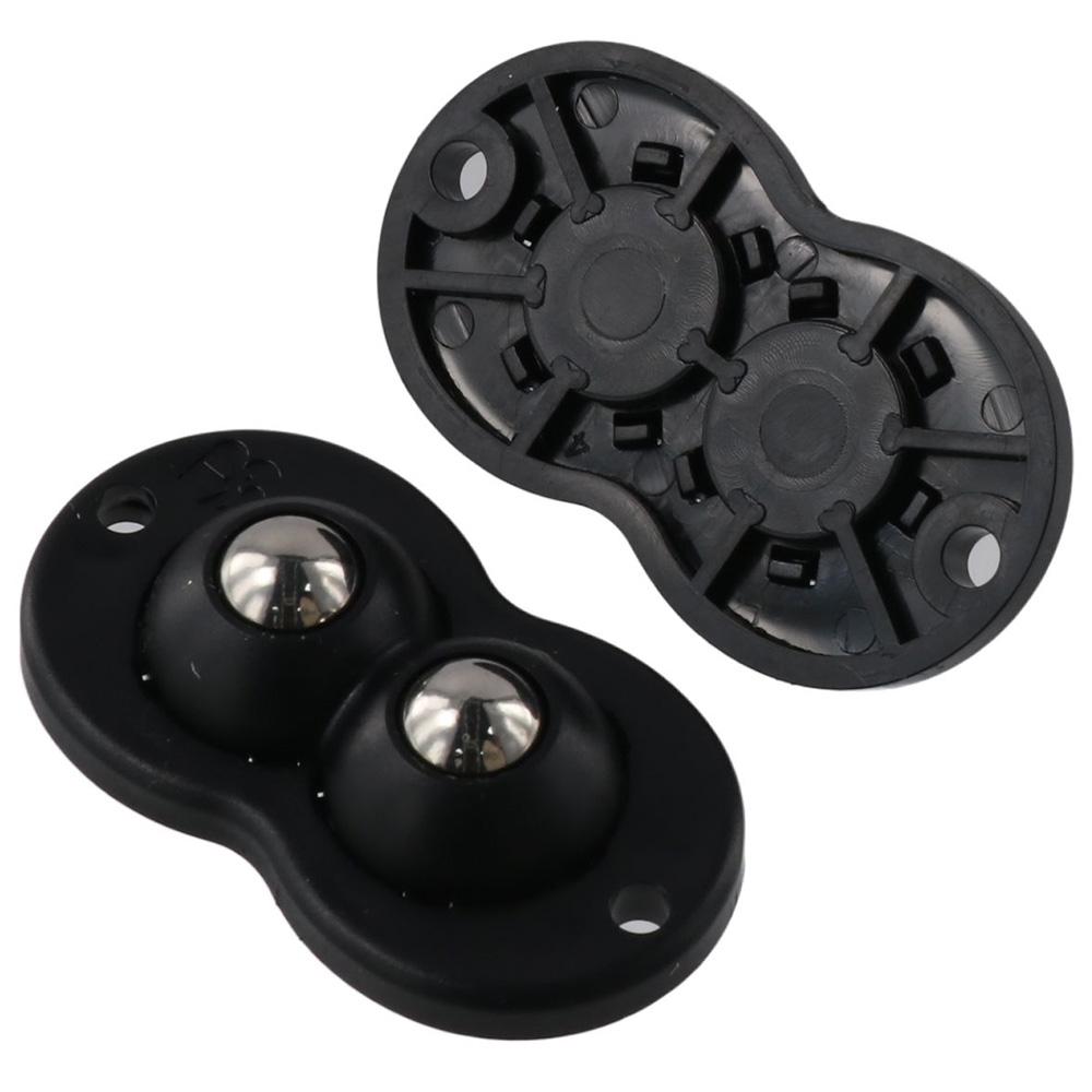 4Pcs Small Double Bead Universal Wheel Stainless Steel Appliance Wheels Mini Roller  Furniture Box