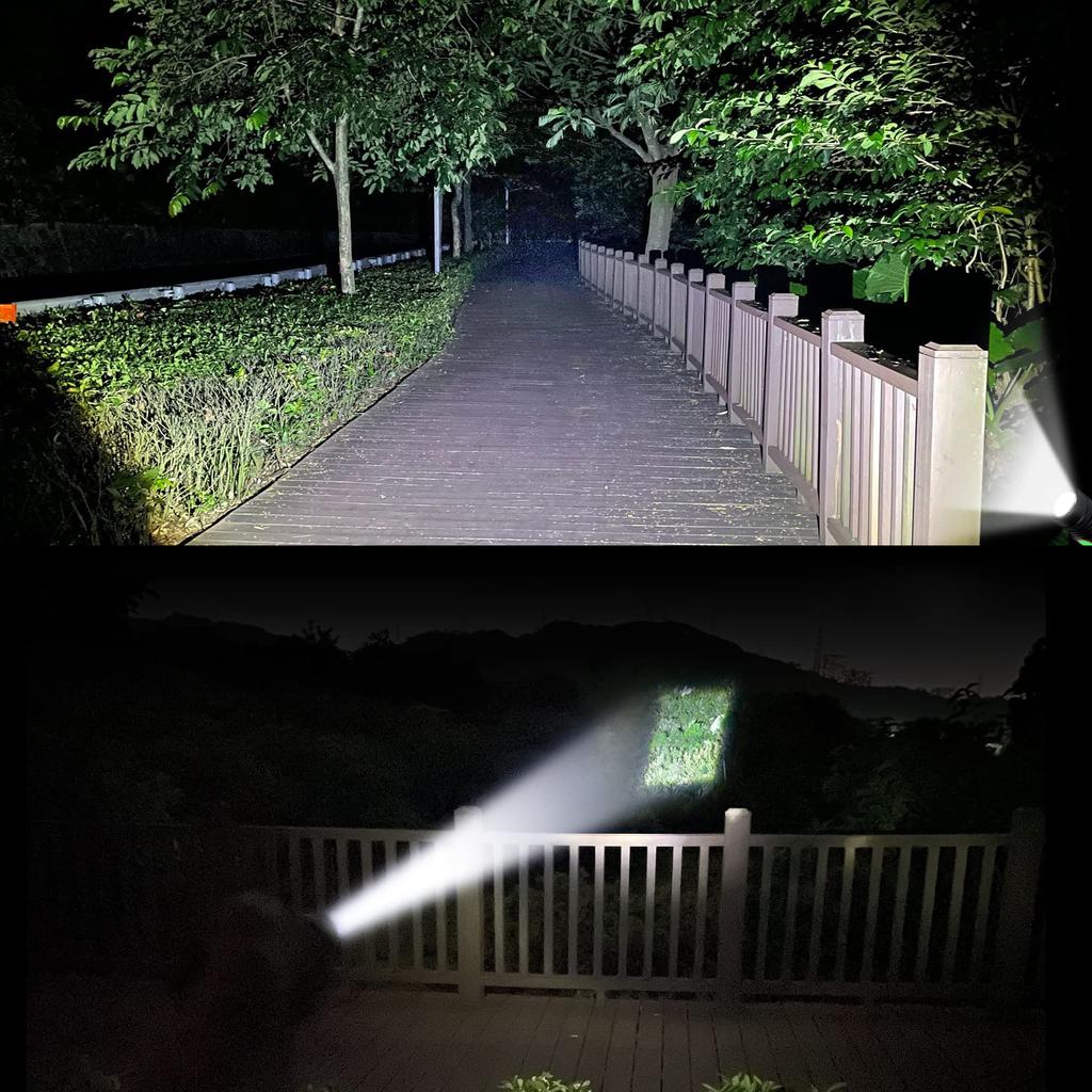DARKBEAM LED Rechargeable 1000 Compact and Bright Pocket Handheld Flashlight for and with Flashlight, USB, Lumens, Flashlight, Zoomable, Waterproof,