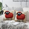 2 pièces Housses de coussin décoratives Ferme Rouge Mouton Style Rustique Vintage Décoration de Ferme pour Canapé Lit Housse de coussin