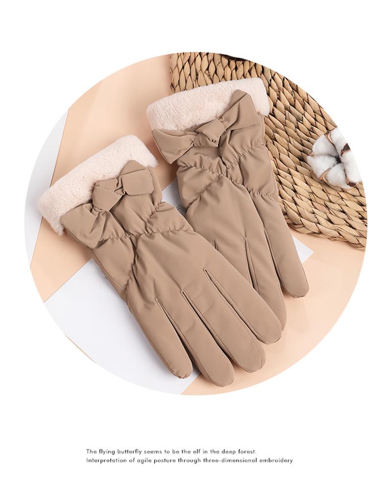 Теплые перчатки из пухового хлопка, утолщенные для защиты от холода и ветра