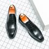 Men's Shoes Large Size New Leather Shoes Fashion Men's Business Dress Shoes Trend British Gentleman Style Men's Wedding Shoes