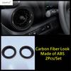 ABS Car Front Dashboard Air AC Conditioning Outlet Vent Decoration Cover Trim Interior Accessories For Toyota C-HR CHR 2024 2025
