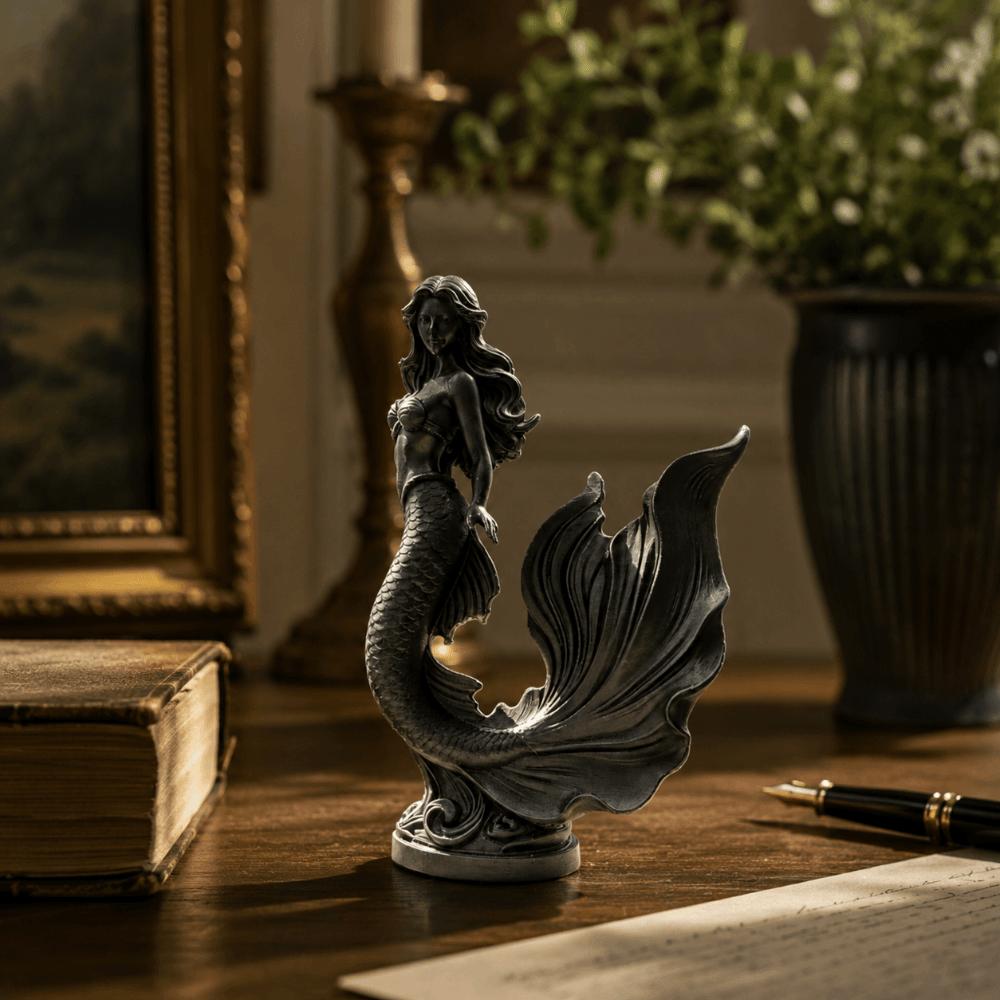 Exquisite 3D Printed Mermaid Statue Sculpture Ocean Theme Home Decoration Fairy Desktop Ornaments Office