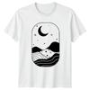 Moon Stars Abstract Landscape T-Shirt Abstract Nature Celestial Gift