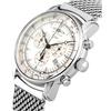 Zeppelin Special Edition 100 Years Watch, 100th Anniversary, Silver Dial, Stainless Steel, Quartz, 43mm, German, Men's, 7680-M1