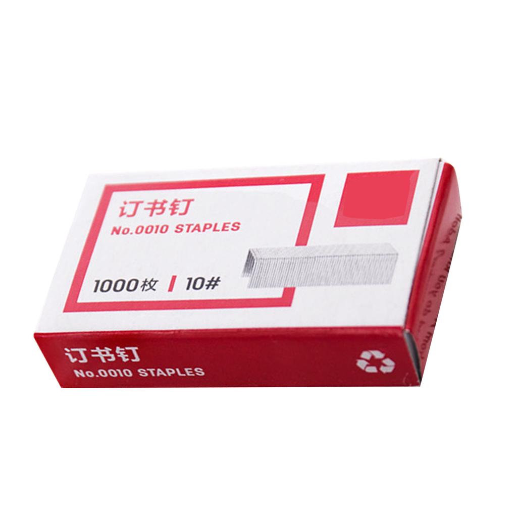 1 Box of Stapler Staple Metal Heavy Duty Paper Staple Flat Strong Staples for Office Desktop School