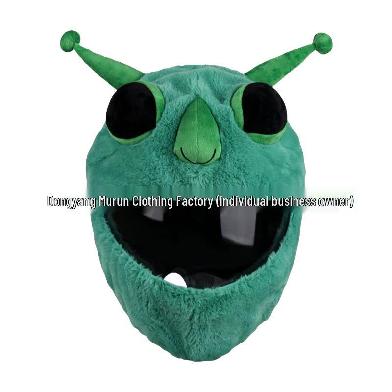 Motorcycle Helmet Decoration: Cartoon Rabbit, Toothless, Pumpkin Head Covers